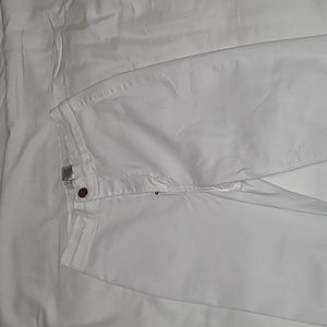 Vibrant WhIte Flare Ripped Jeans